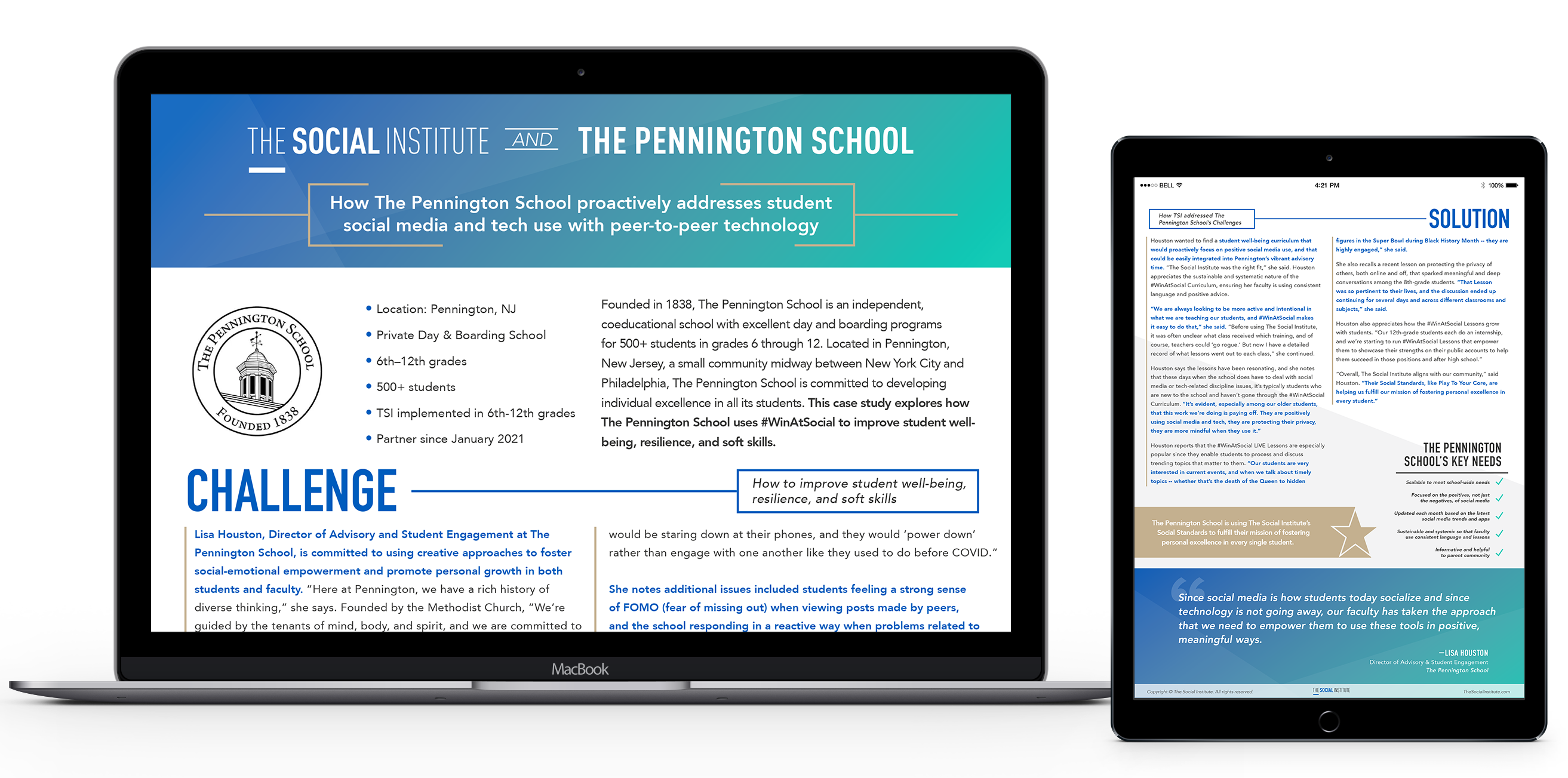 How The Pennington School proactively addresses student social media and tech use
