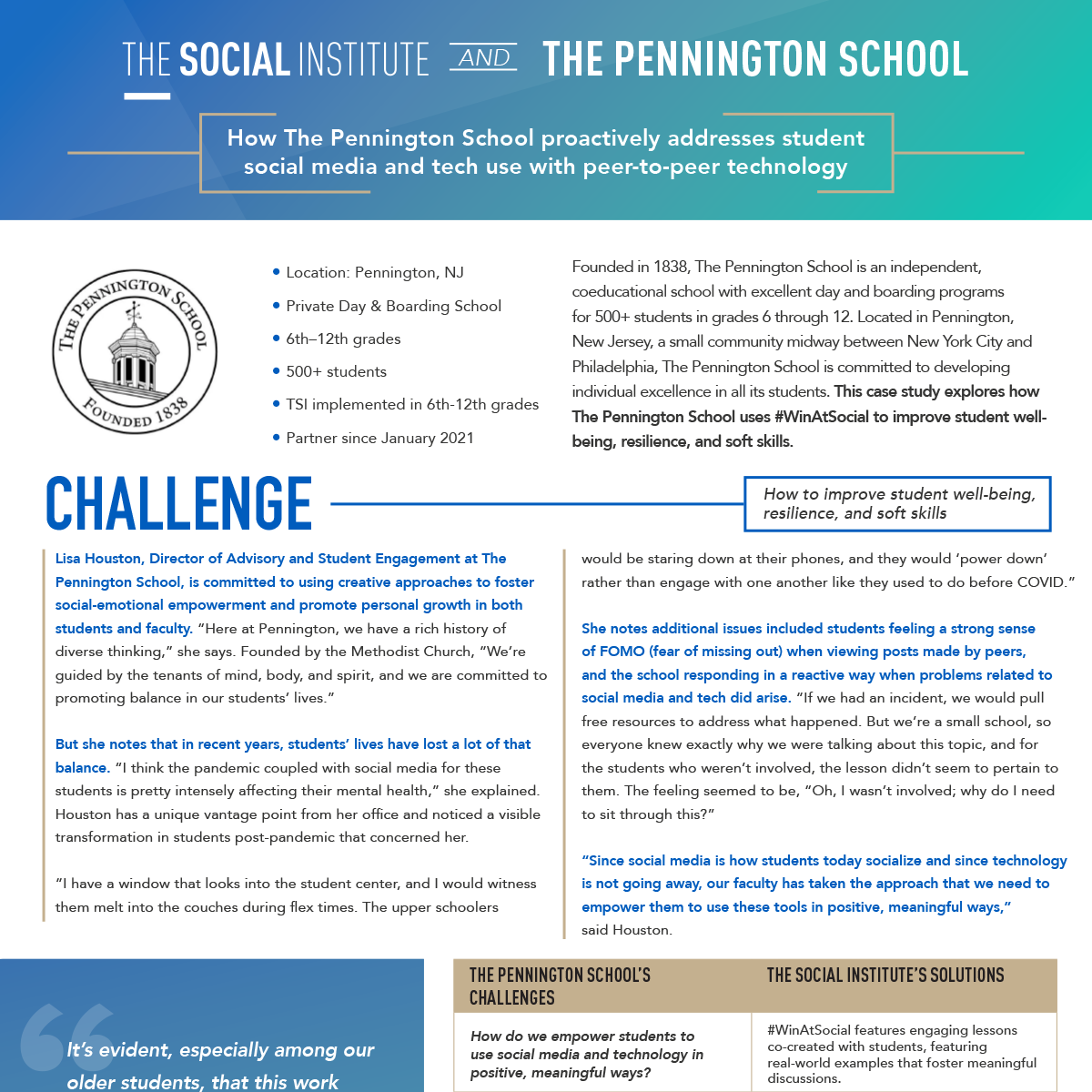 How The Pennington School proactively addresses student social media and tech use
