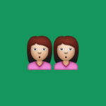 Two female emojis
